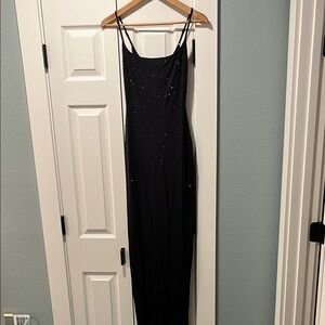 SKIMS Black Maxi Dress